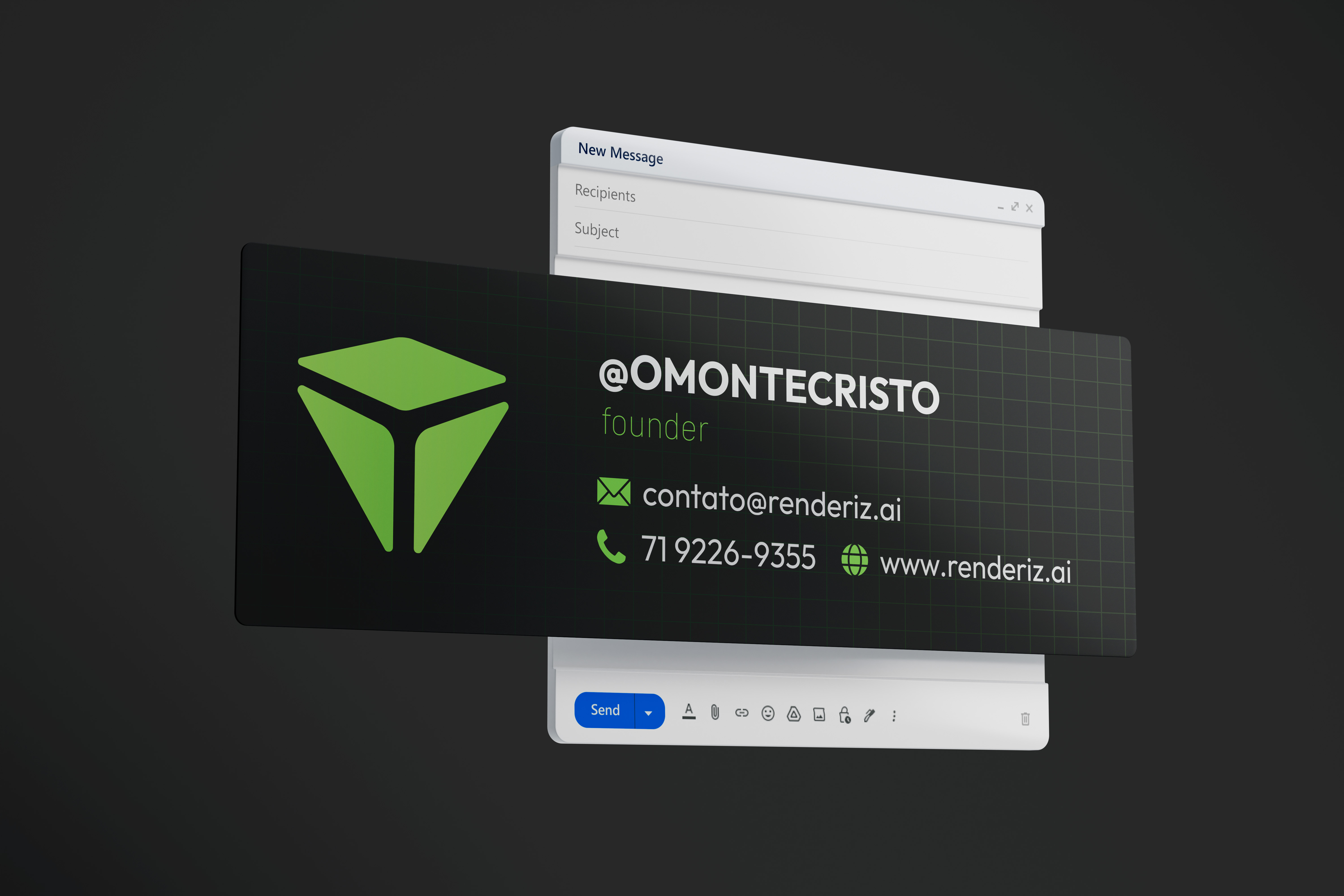 Assinatura de Email Mockup
