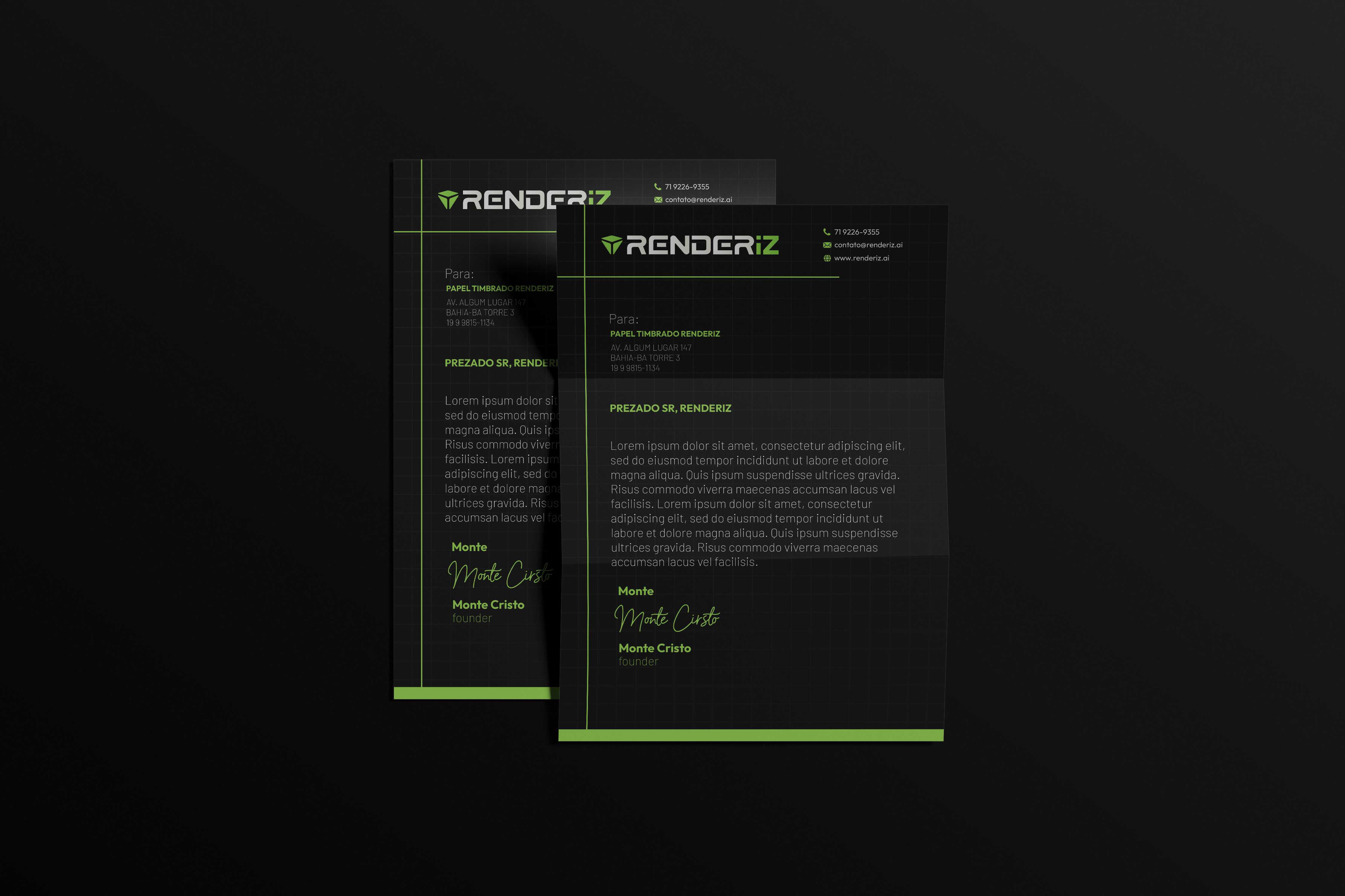 Papel Timbrado Mockup